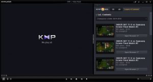 Software KMPLayer para reproducir música y videos