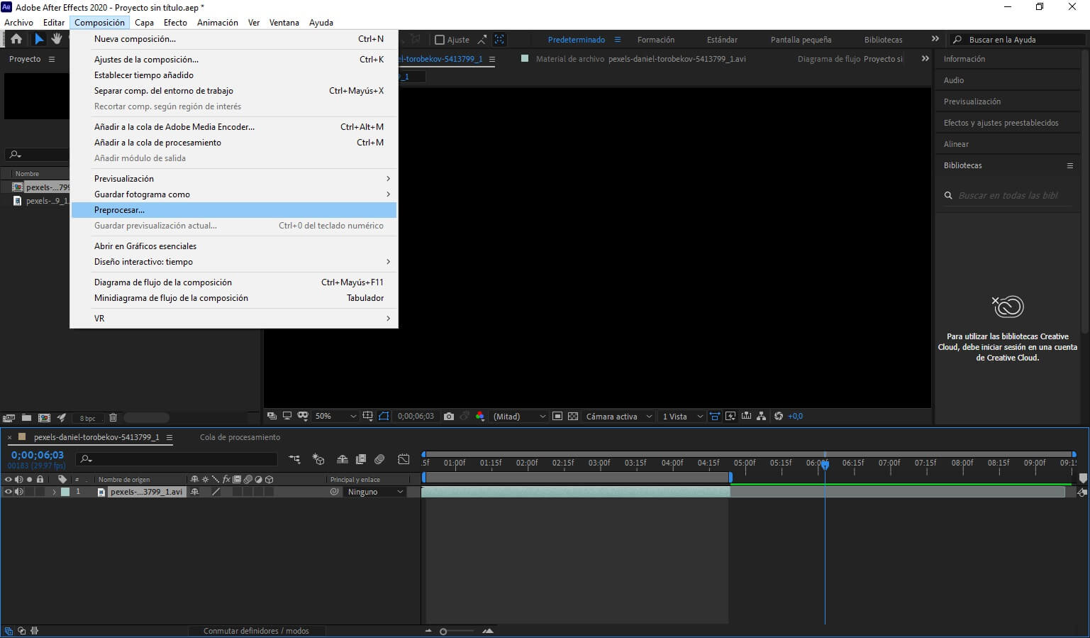 Exportar video after effects para youtube