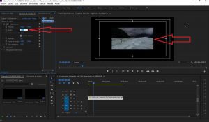 Controles de efecto para cambiar tamaño de video en Premiere